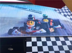 賽車場彩繪【手繪墻畫】