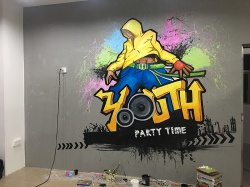 企石舞蹈協會墻繪【3d立體畫】