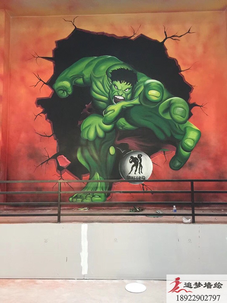 健身房彩繪【室內(nèi)墻繪】