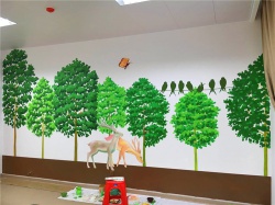 老年病康復醫院彩繪【文化墻手繪】