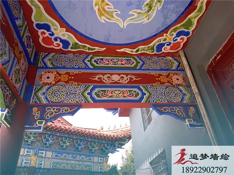 封開(kāi)古建筑彩繪【墻體彩繪】