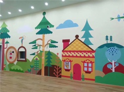 舞蹈室彩繪【3d立體畫】