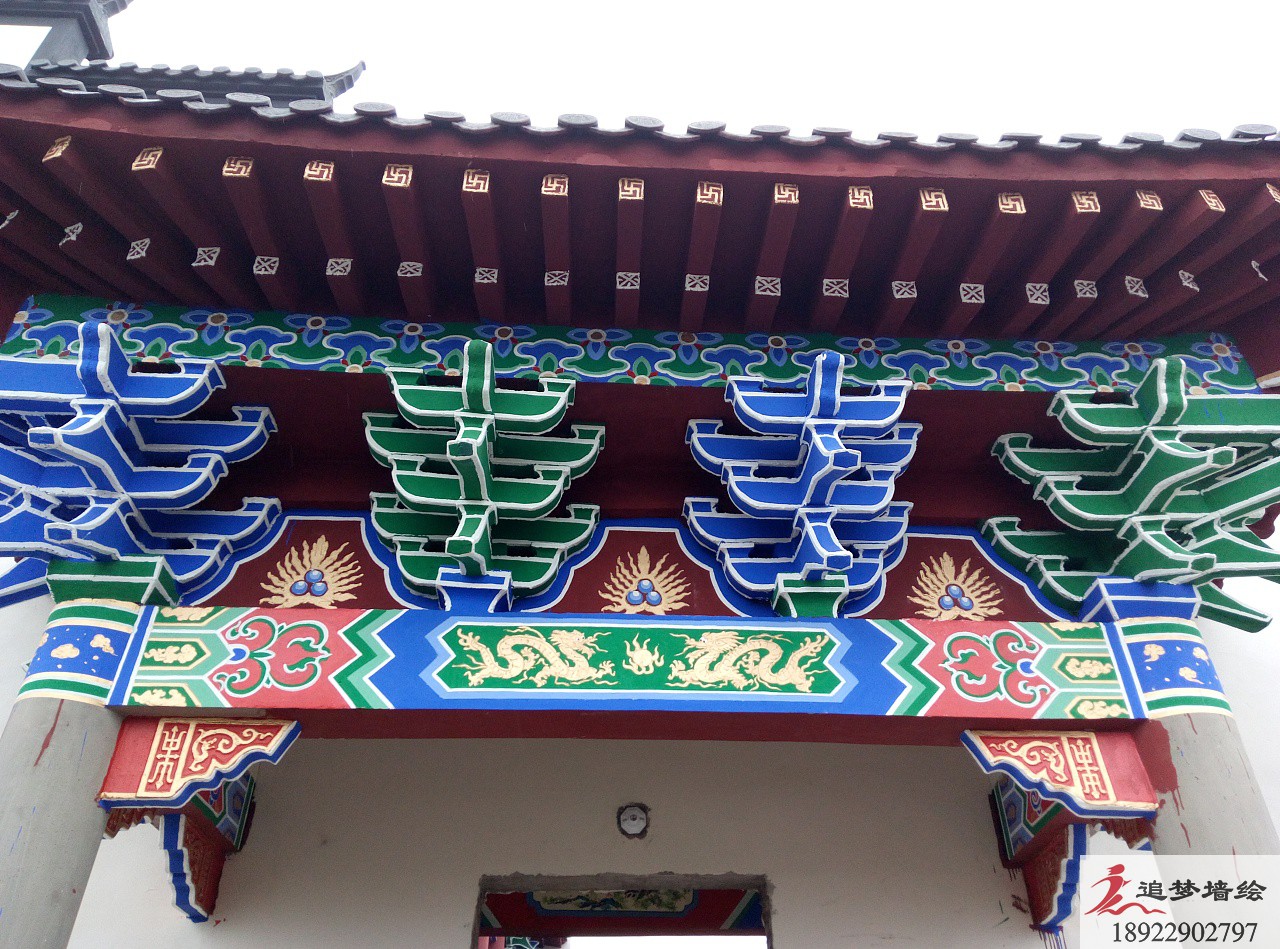 古建筑彩繪廣州蘿崗