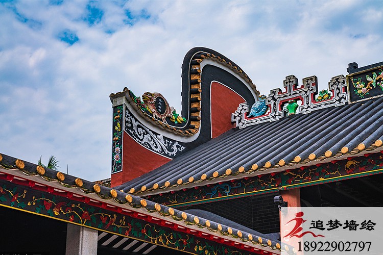 古建筑彩繪珠海斗門