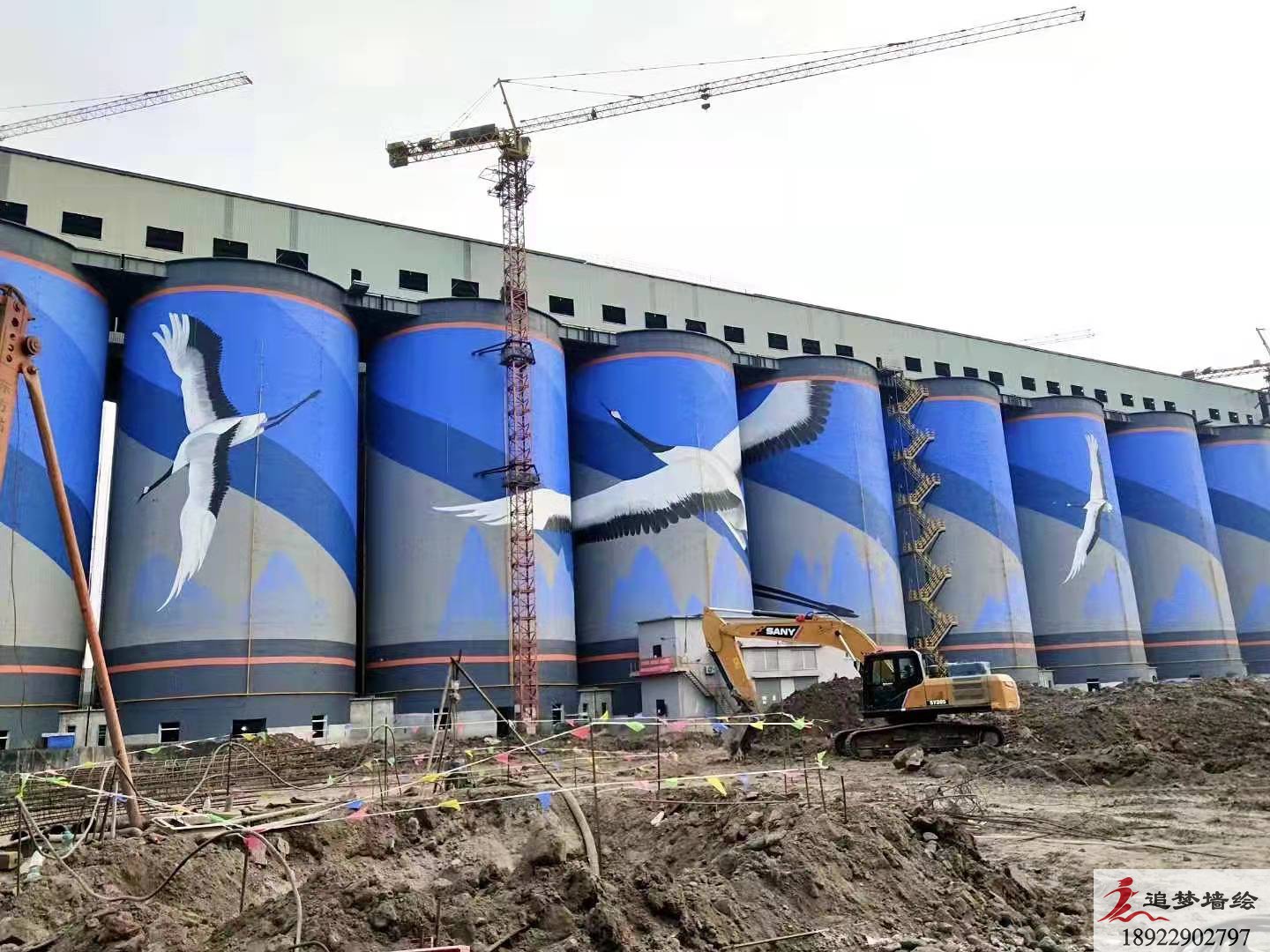 佛山倫教冶煉廠煙筒彩繪